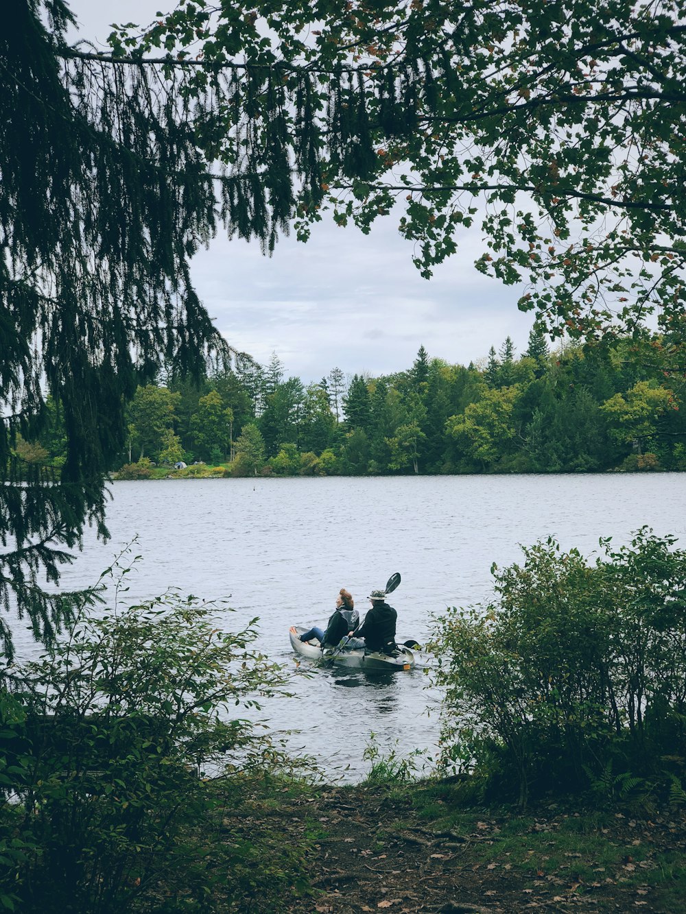 person kayaking