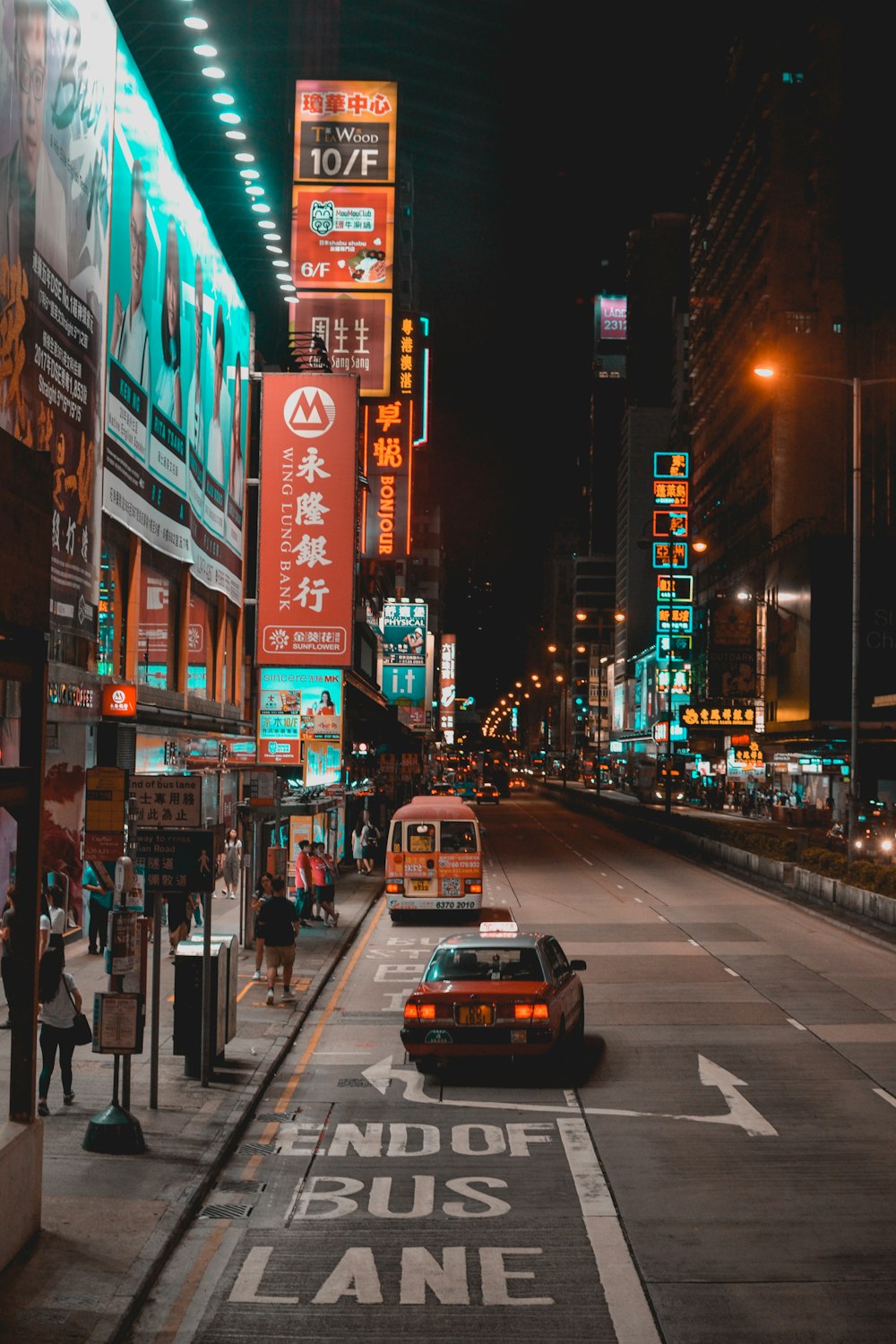 red car during nighttime