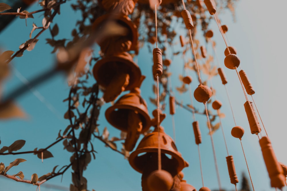 brown wind chime during daytime
