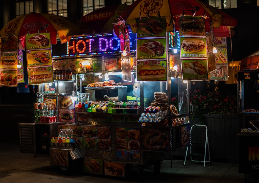 Stazione di mercato Hot Dog