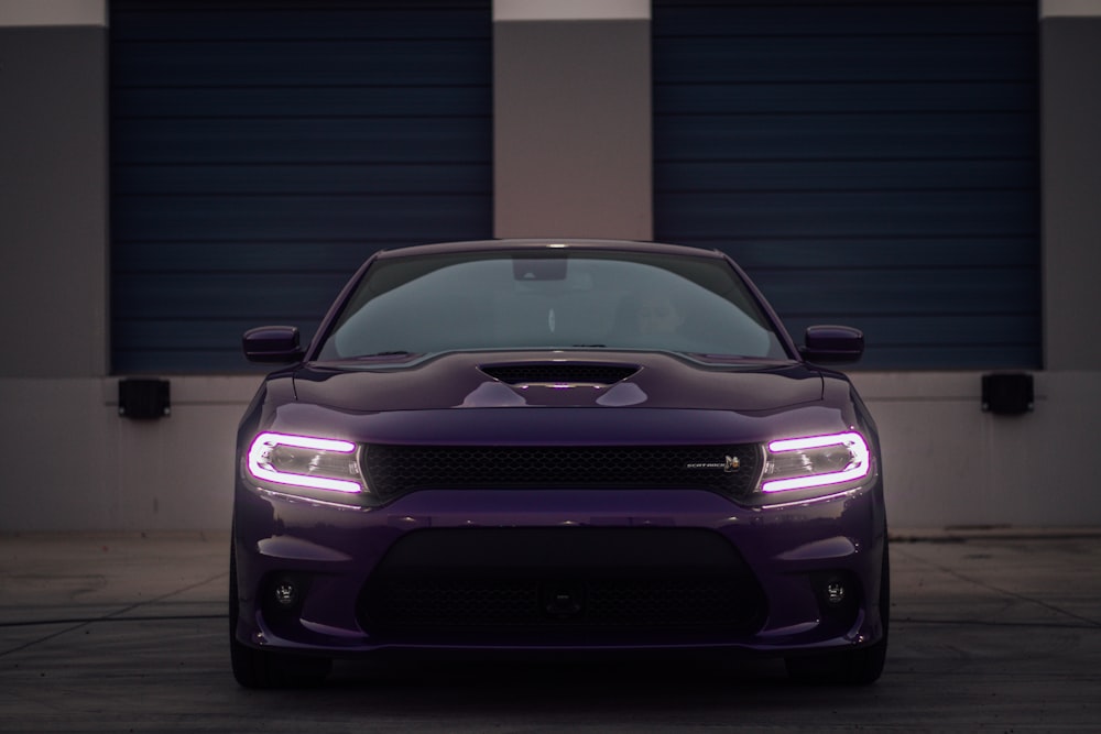 purple car