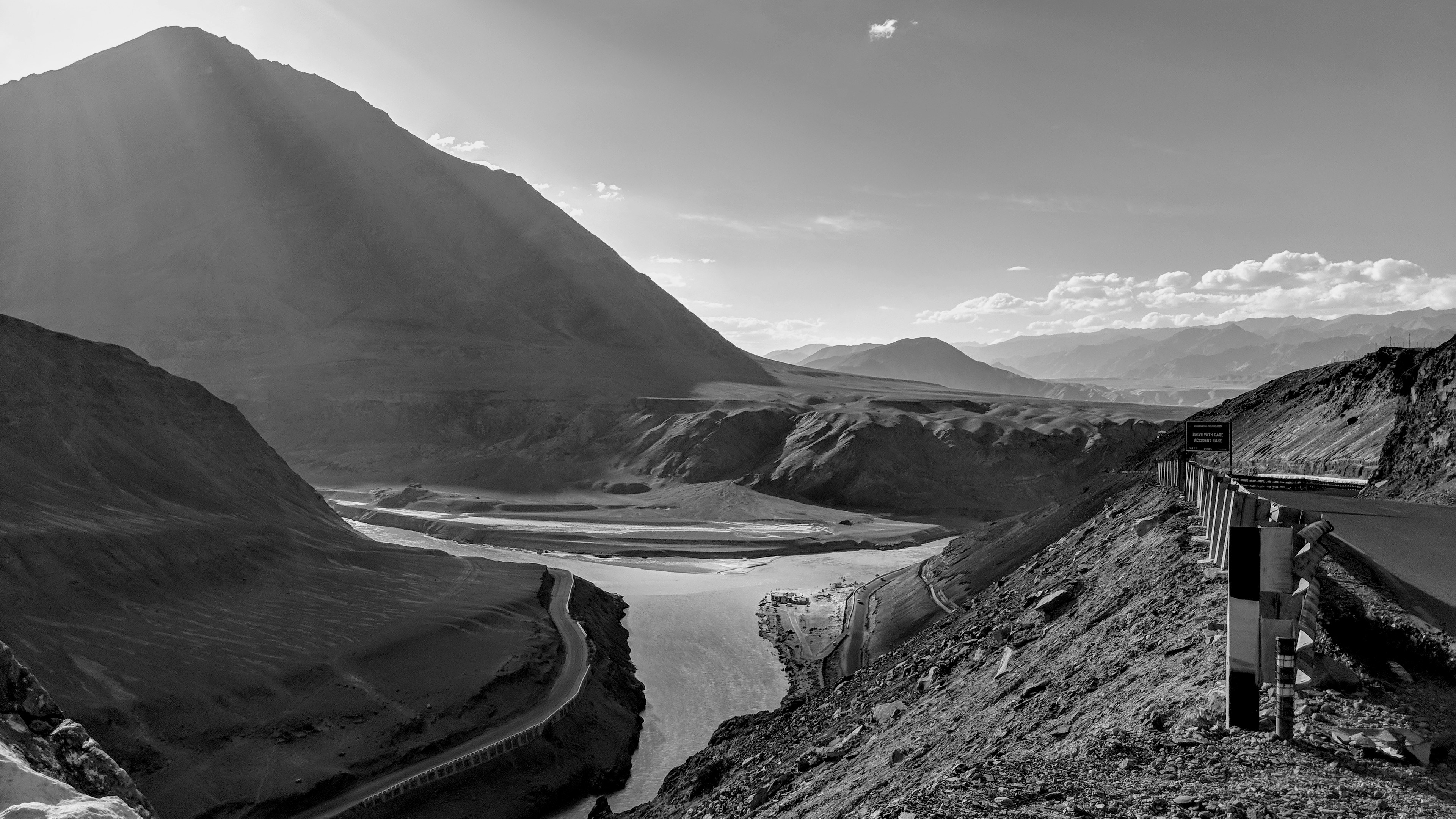 Confluence of Zanskar and Indus River