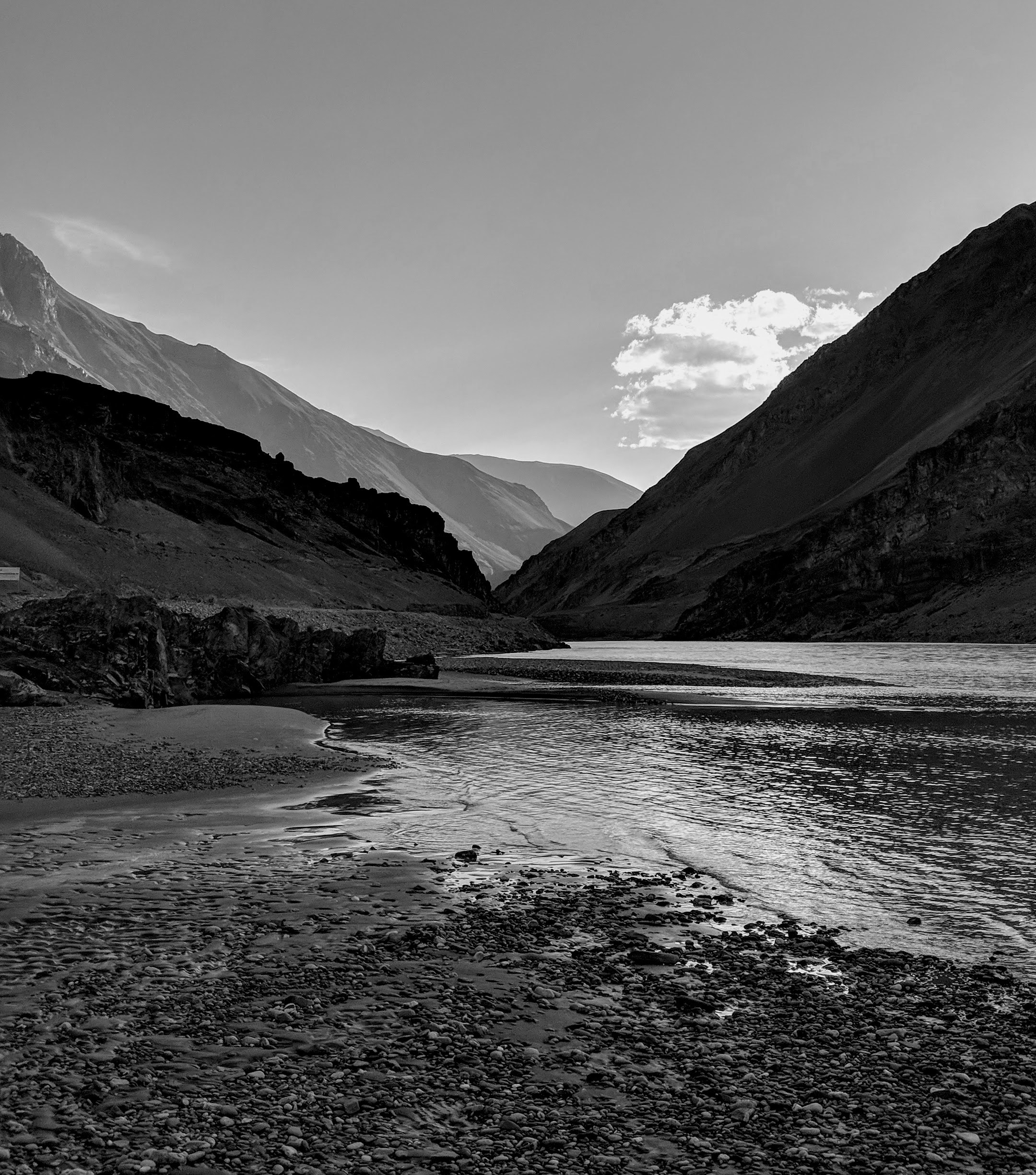 Zanskar river and valley