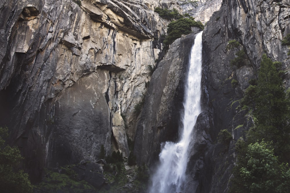 waterfalls low angle photography
