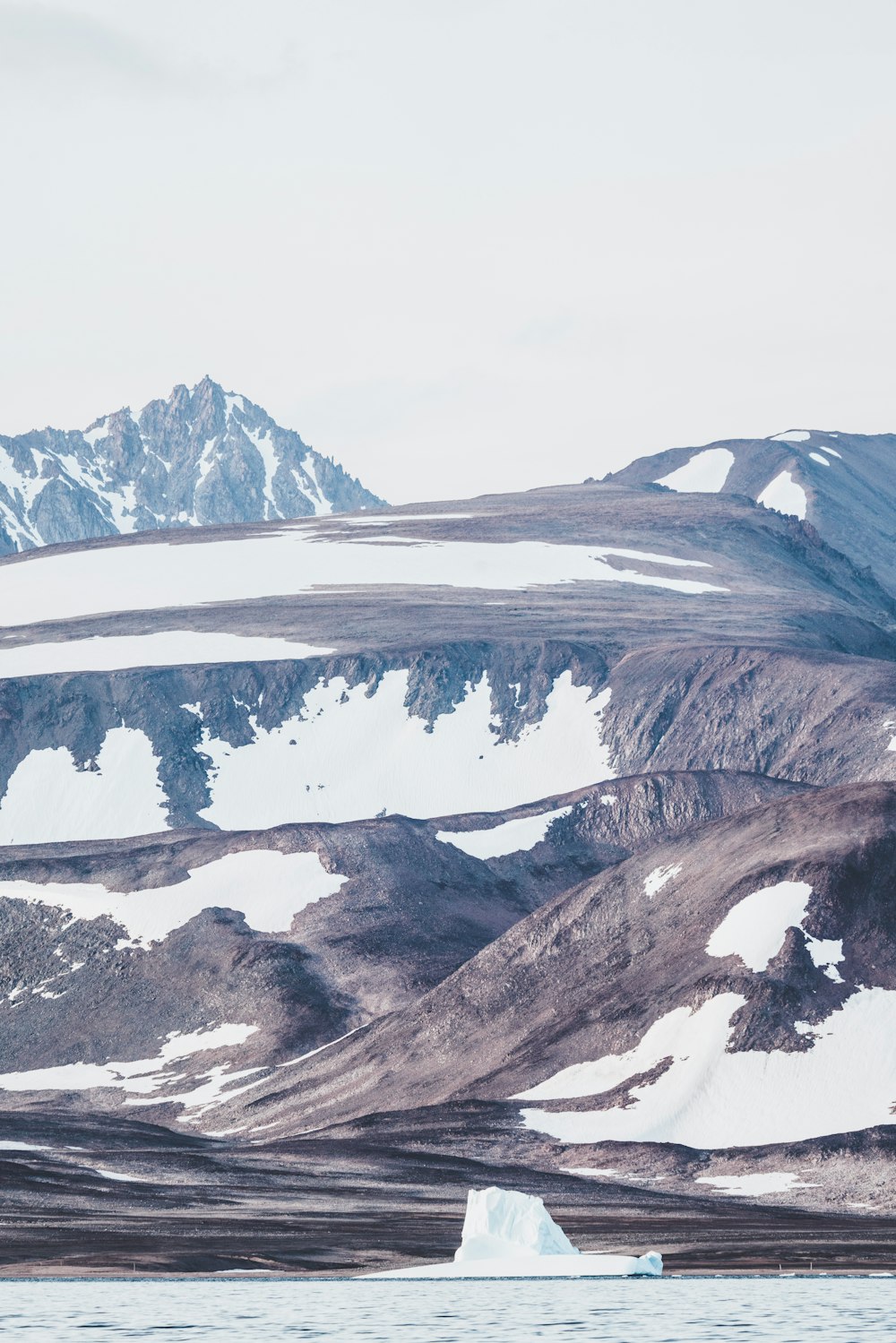 brown and white mountain at daytime