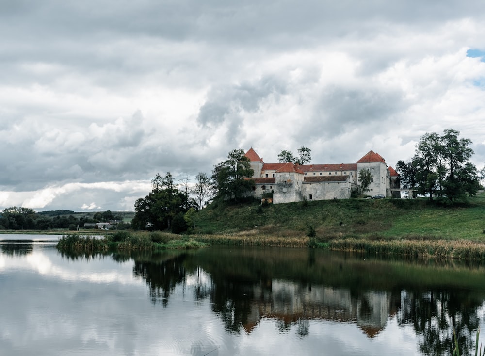 white castle near river