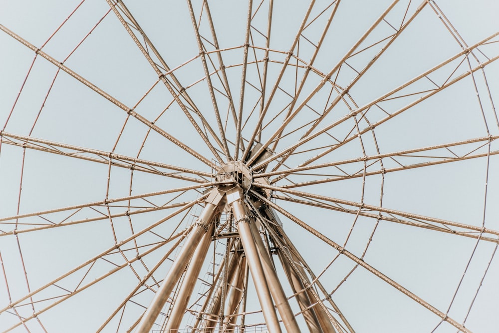 grey metal ferris wheel