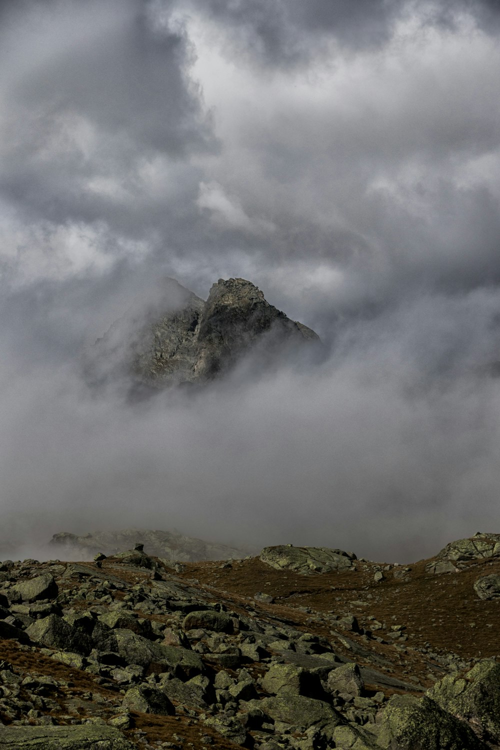 aerial view of mountain