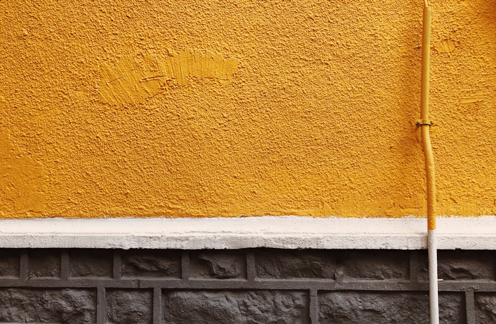 yellow painted wall