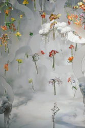 assorted color flowers painting