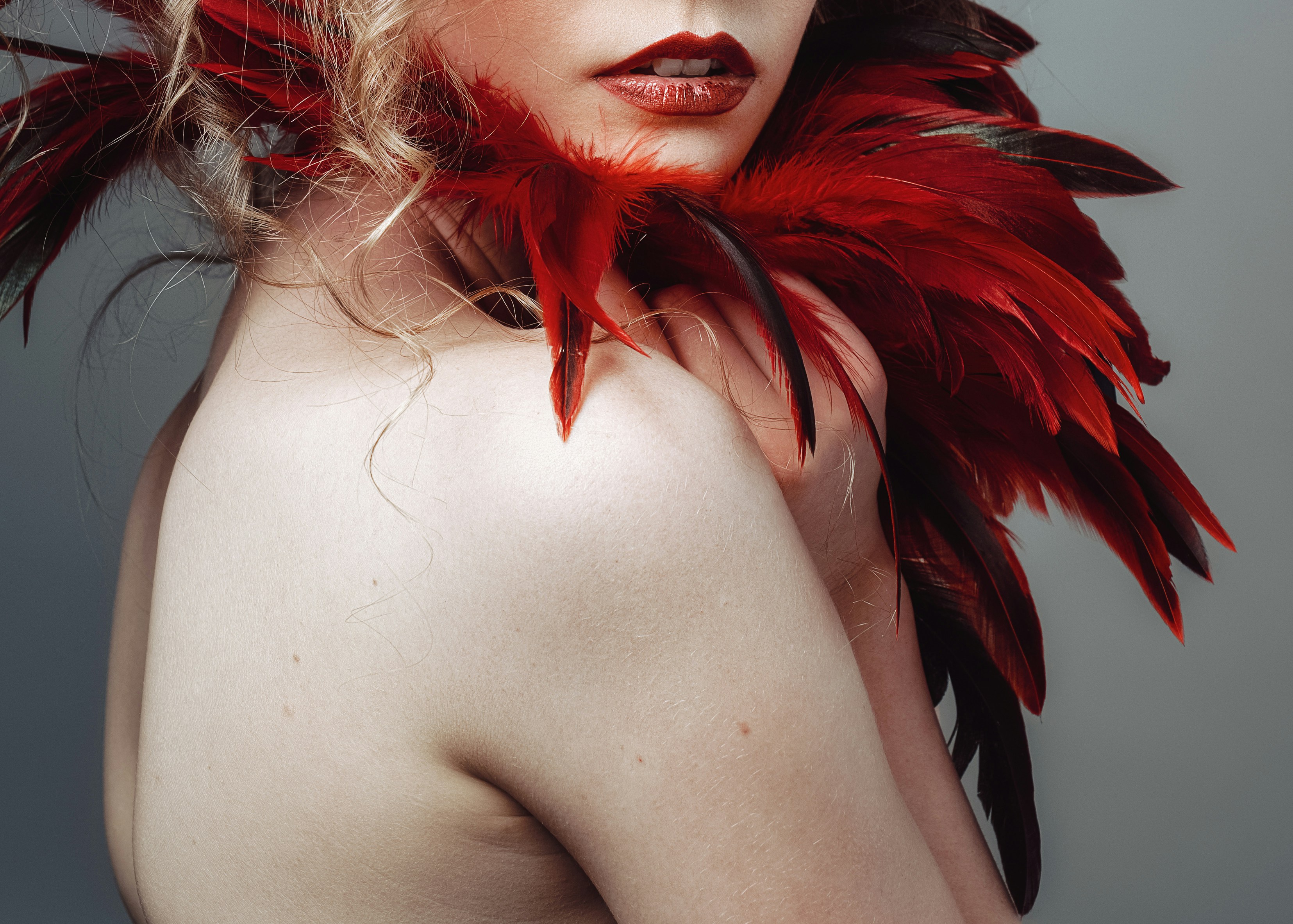 woman showing her back