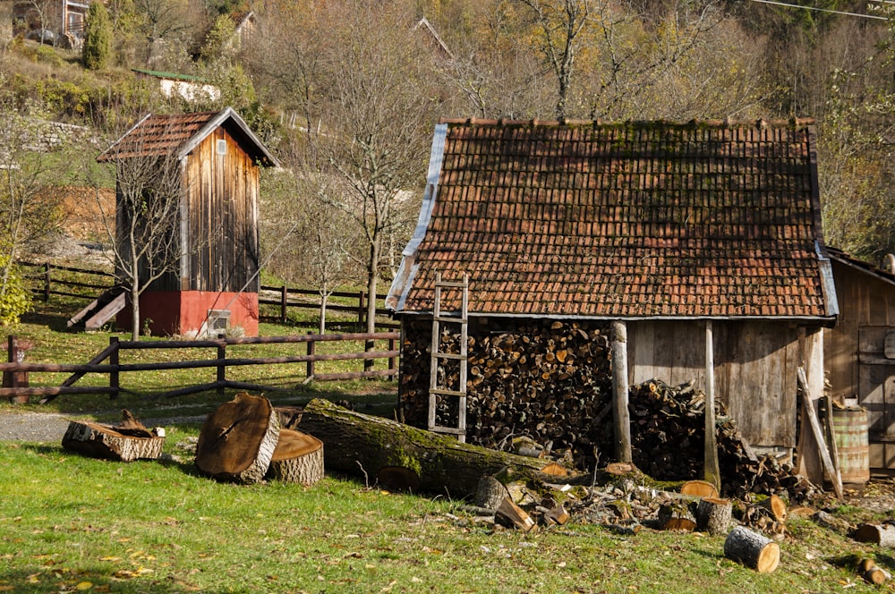 brown wooden house