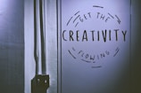 Creativity flowing advertisement
