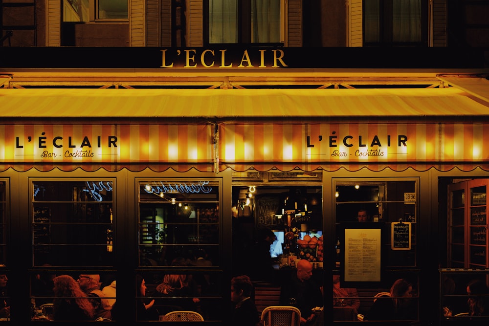 L'Eclair store near chairs