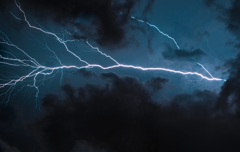 photo of light and storm