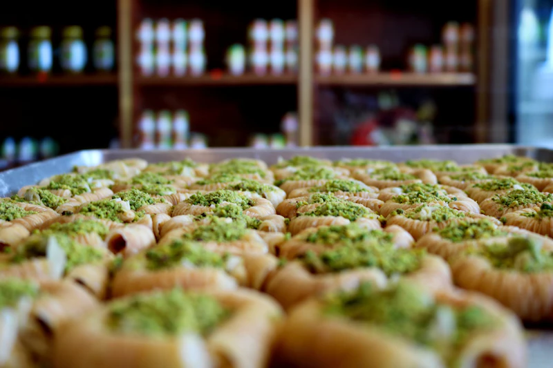 Tray of dips and mezze