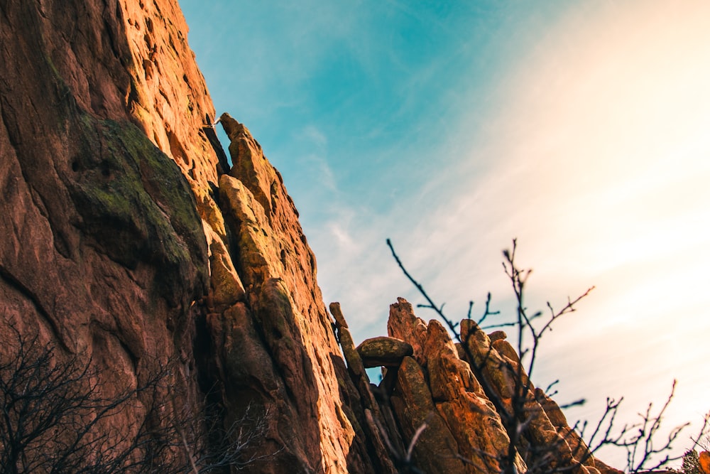 rock formation at daytime