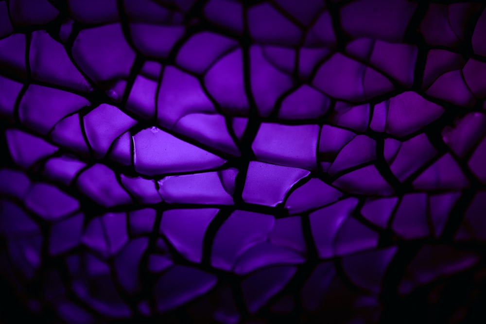 a close up view of a purple wall