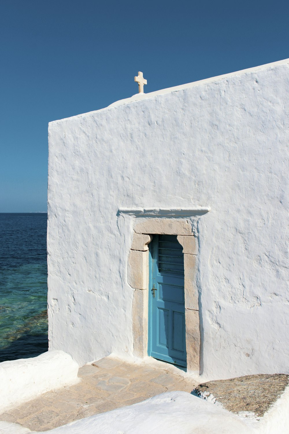 white concrete house