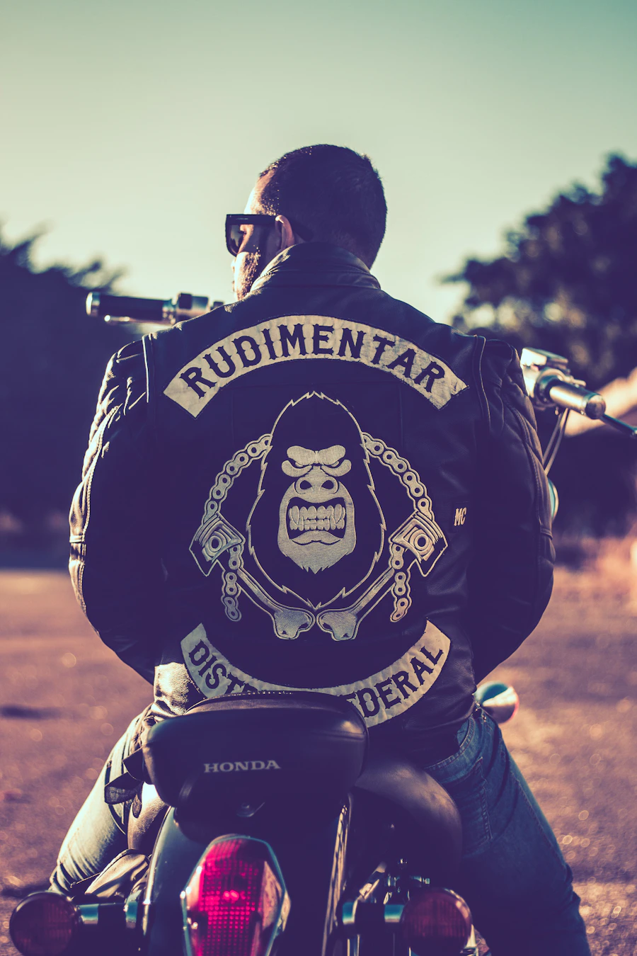 Group of motorcyclists riding together