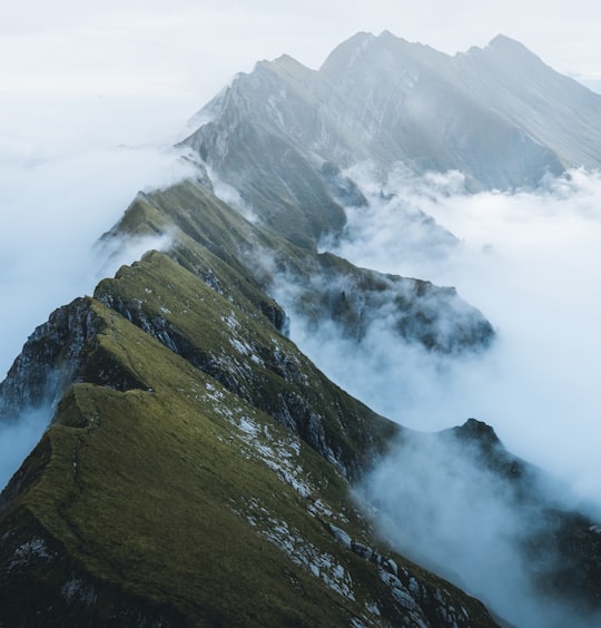 foggy mountain in Brienzer Rothorn Switzerland