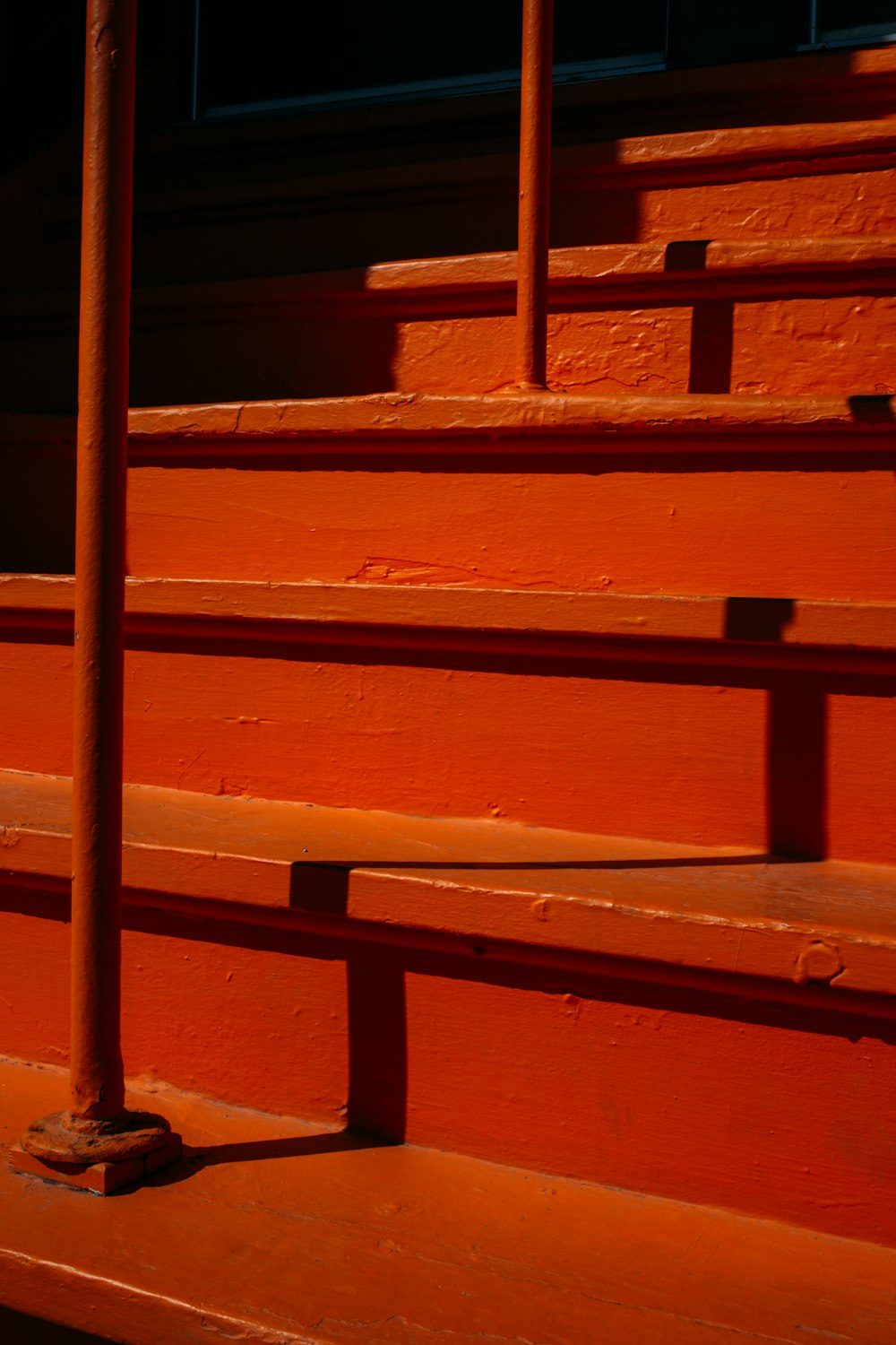 red stairs