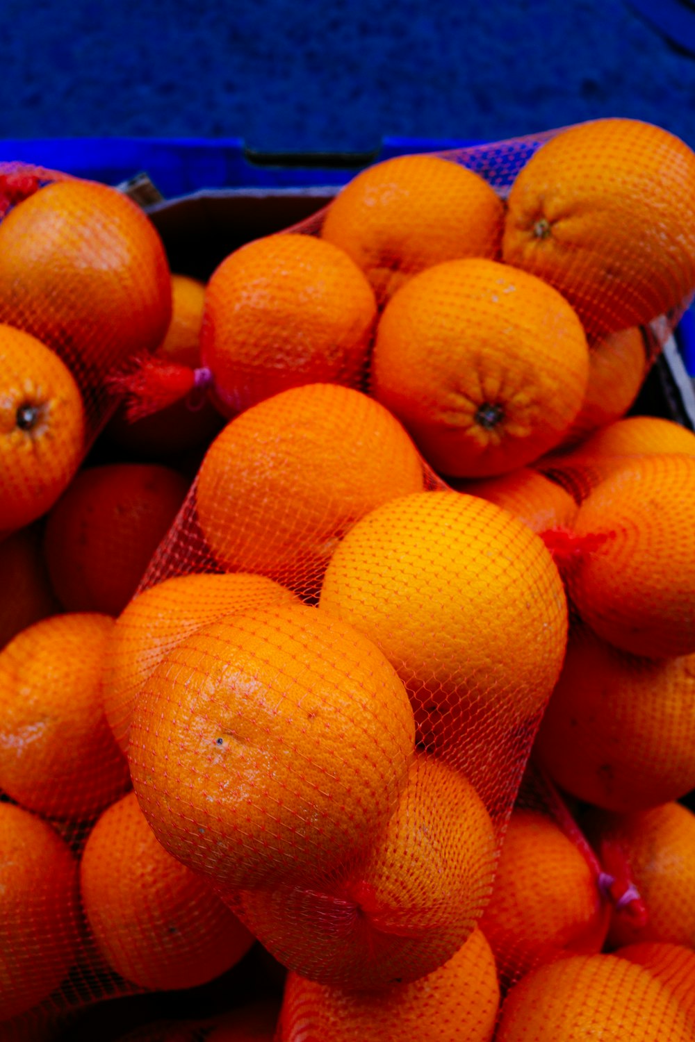 orangefarbene Fruchtpartie