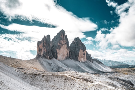 gray rock formation during daytime in Drei Zinnen Nature Park Italy