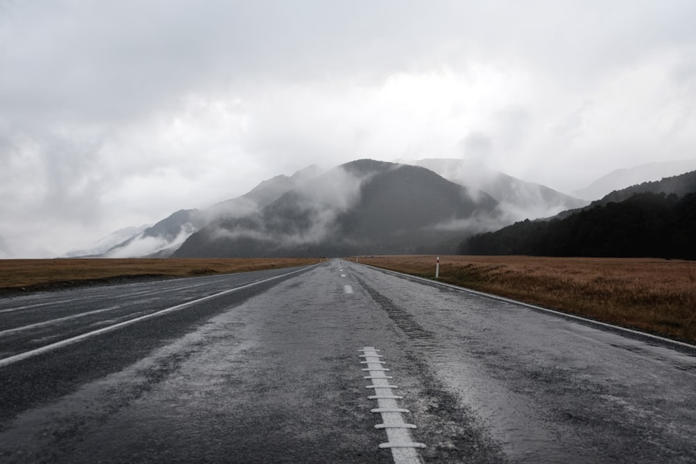 gray paved road