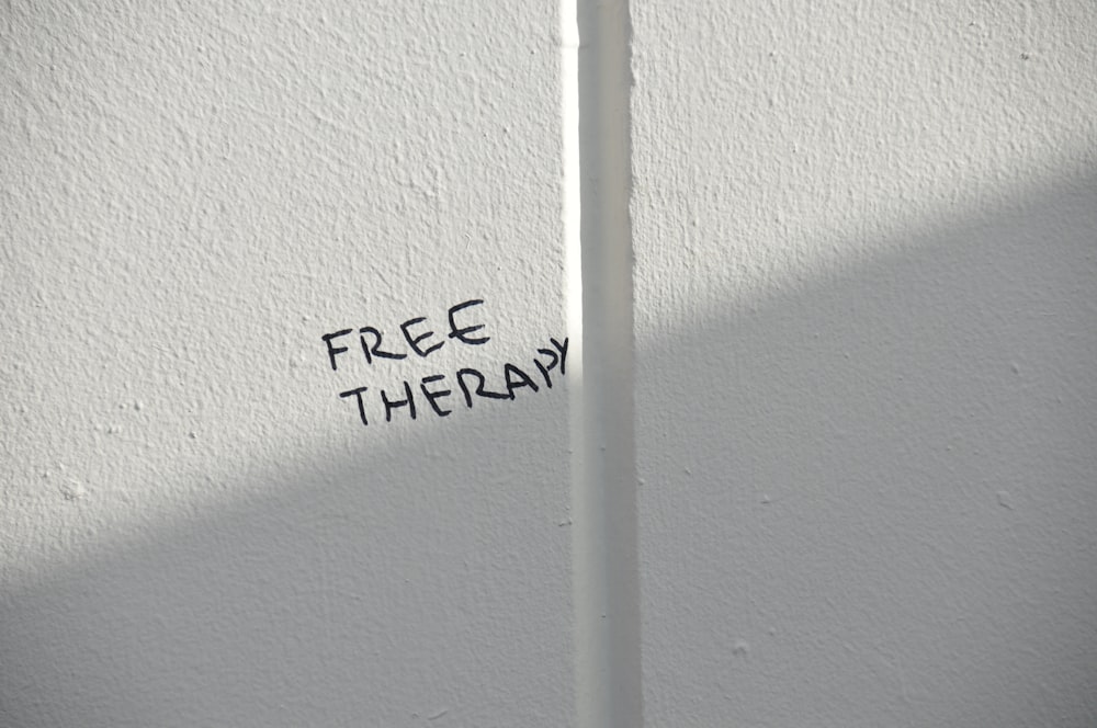 white concrete with free thera text