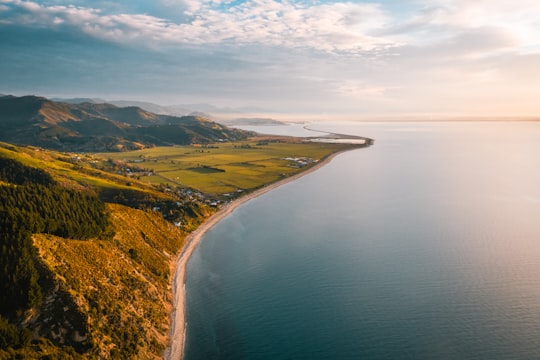 bird's-eye view photography of land and ocean in Nelson New Zealand