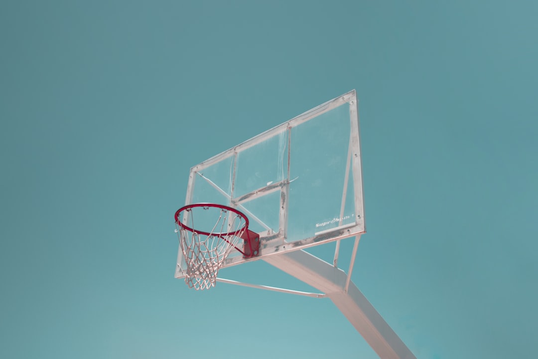 white basketball system