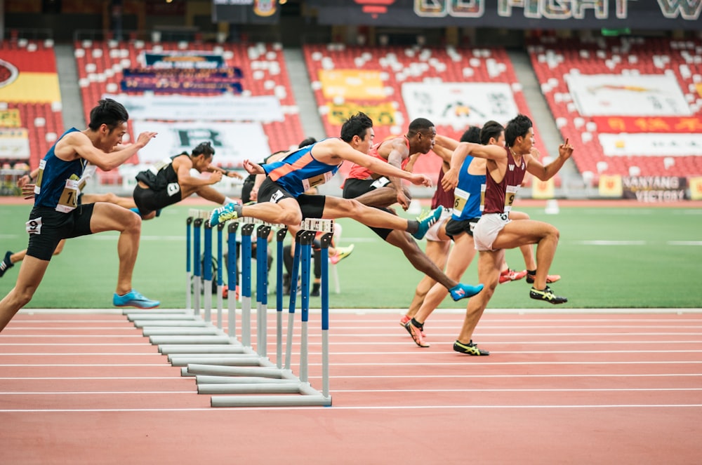 men running