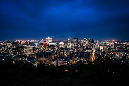 cityscape under blue sky in Mount Royal Park Canada
