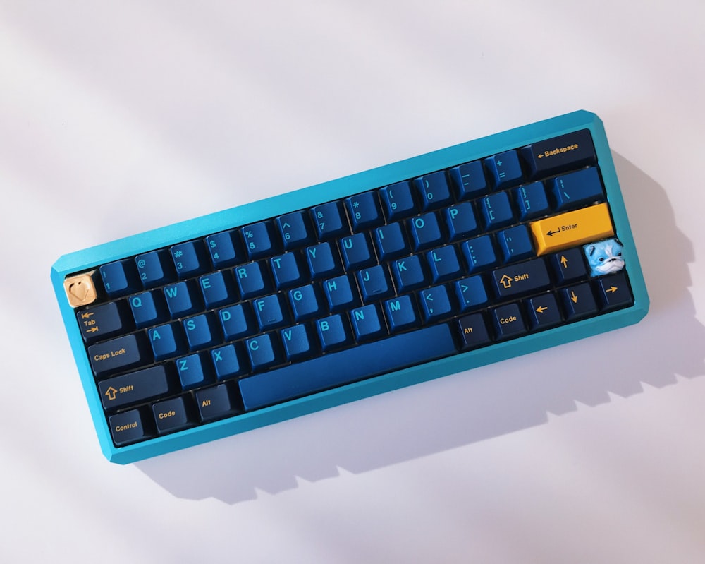 Teclado inalámbrico azul