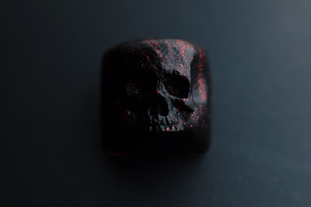 red and black stone