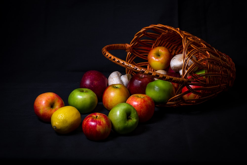 fruits dans la corbeille