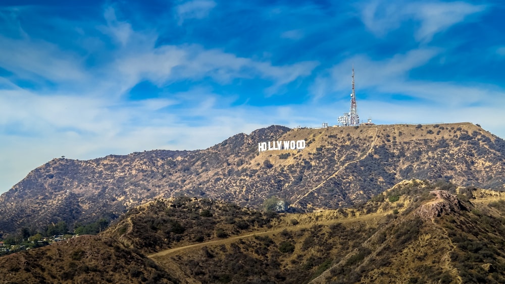 Hollywood signage on hill