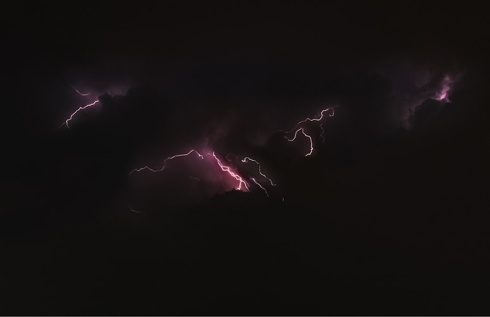 Zeitrafferfoto eines Blitzes