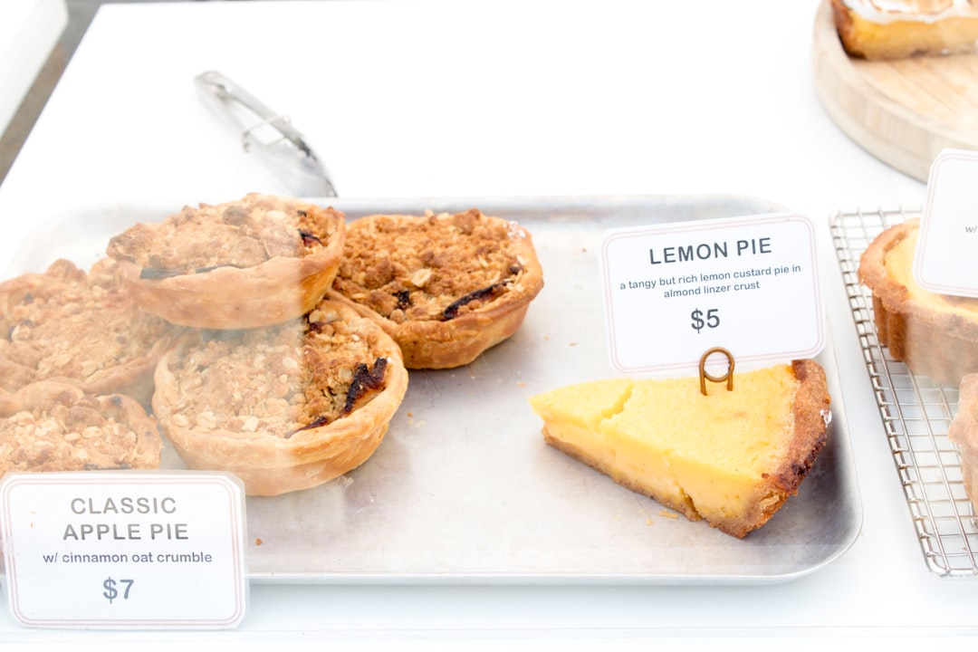 photography of lemon pie