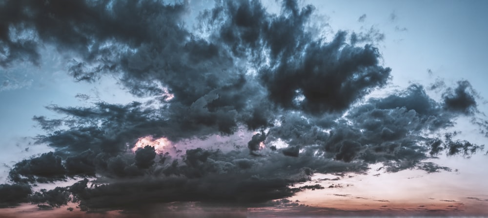 blue cloudy sky