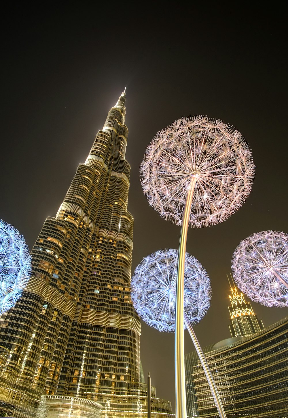 low angle photography of fireworks at night time