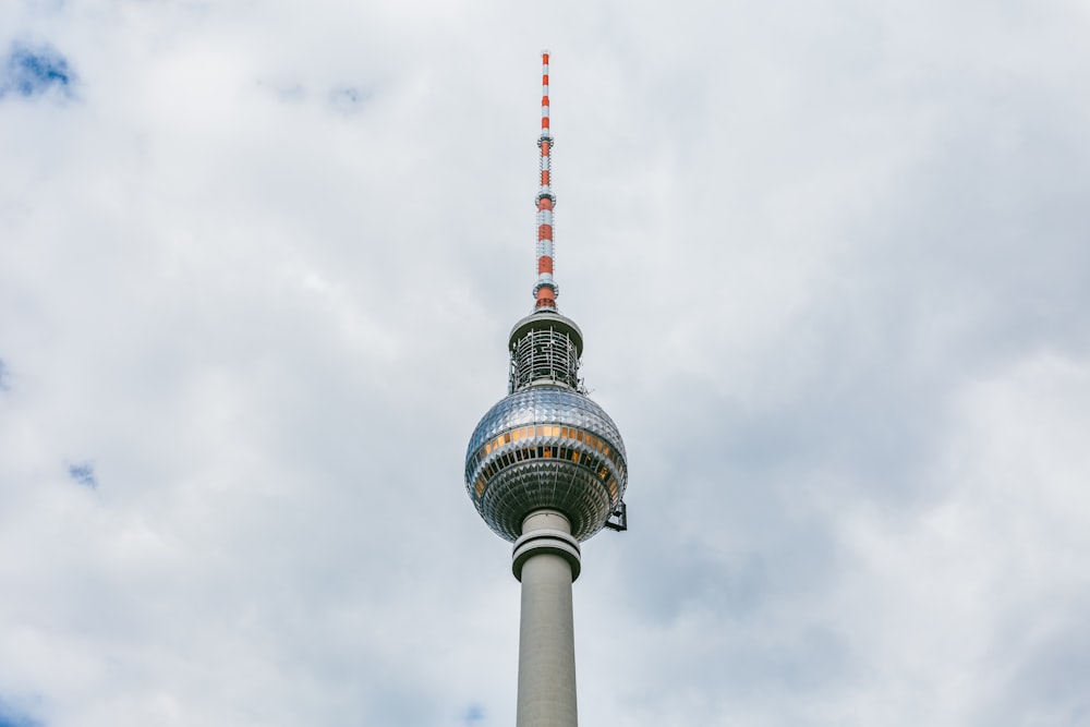 low-angle photography of concrete tower