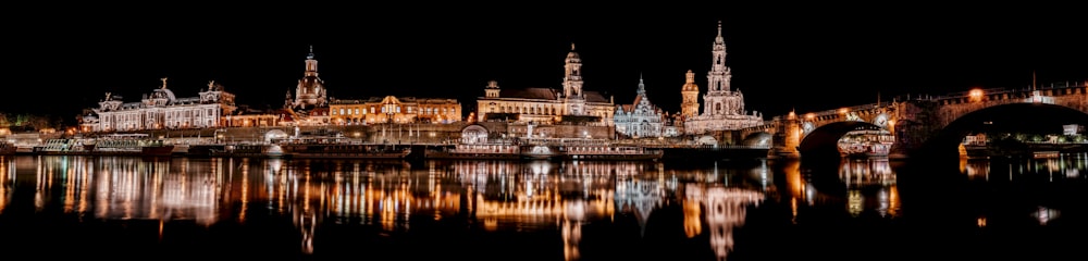 cityscape at night