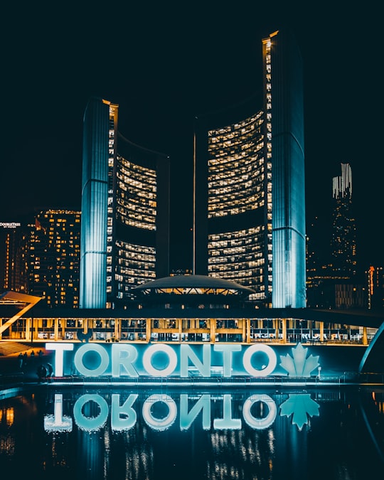 Fountain at Nathan Phillips Square things to do in Toronto-Dominion Centre