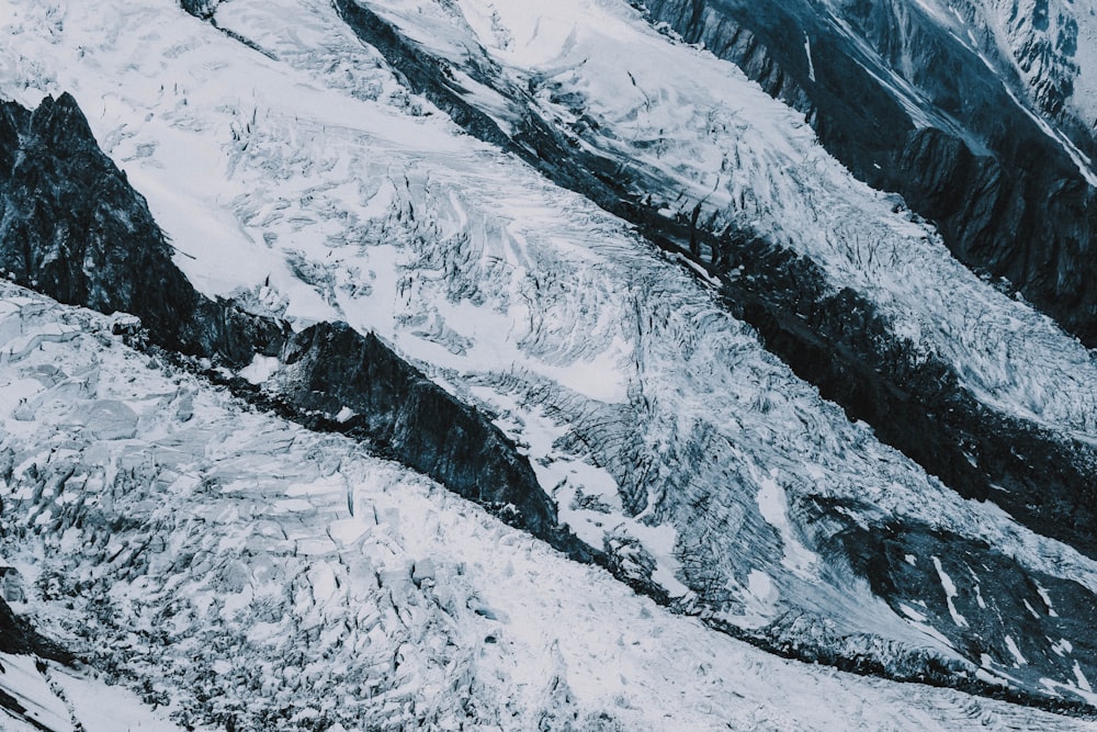 mountain covered with snow