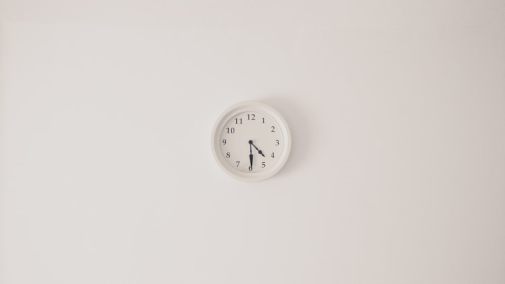 round white wall clock