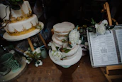 An inviting display of Crystaline’s healthy cakes arranged on vintage plates.