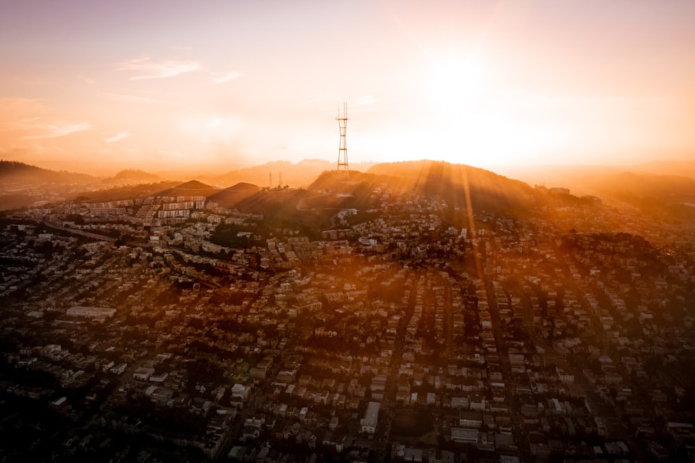 Fotografía aérea de edificios