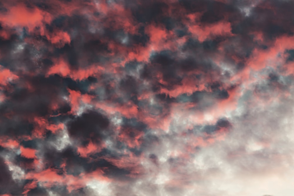 red, black, and grey cloud